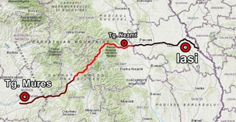 tg mures iasi autostrada autostrazi moldova