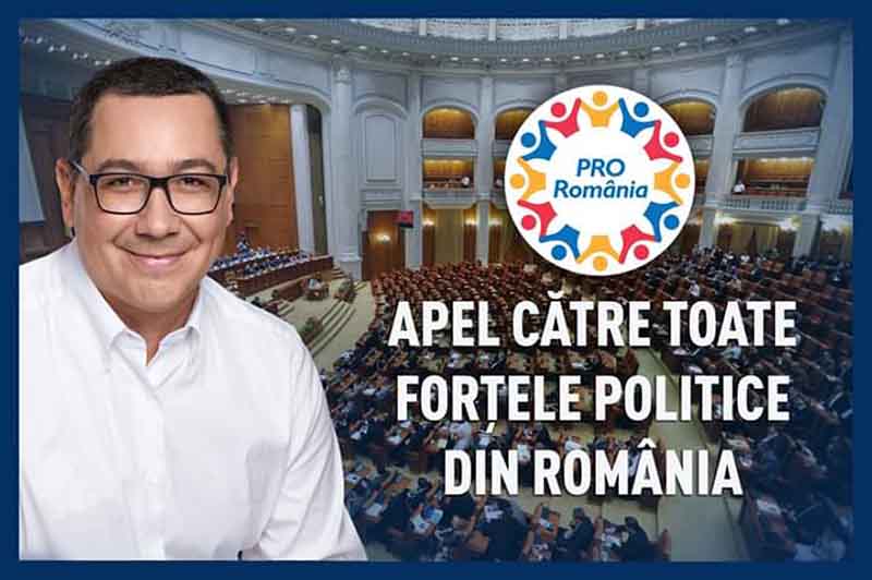 ponta apel partide pro romania